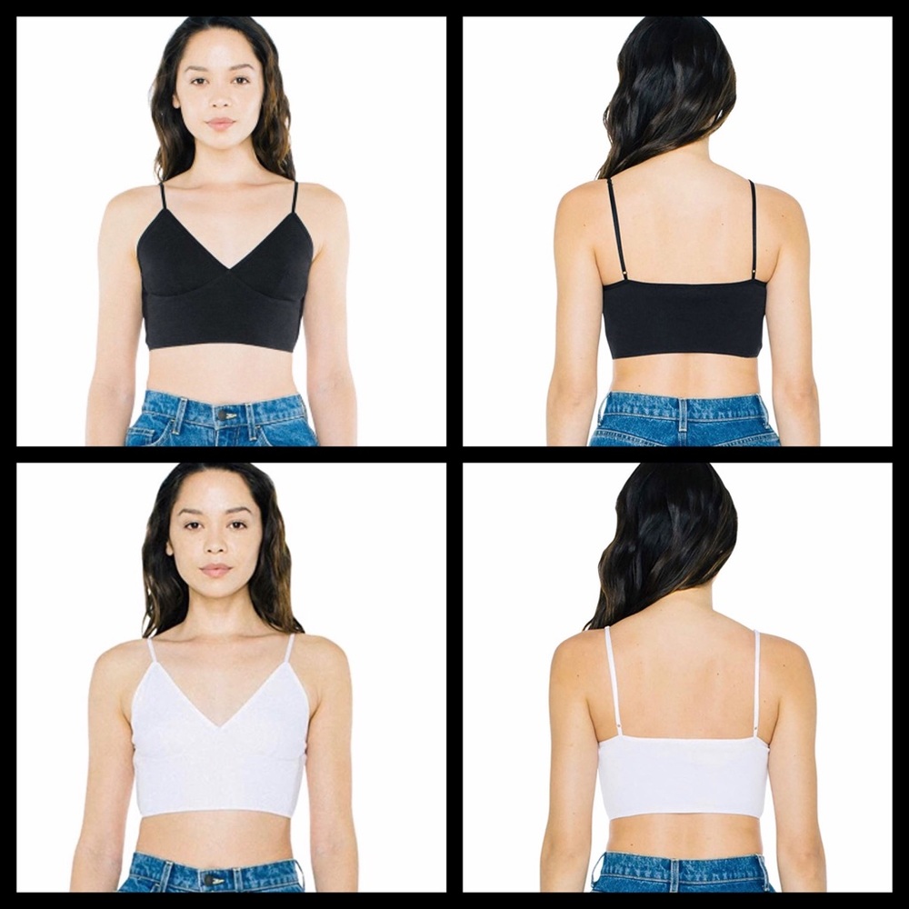 *Set of 2* American Apparel 2x2 Sofia Bralettes